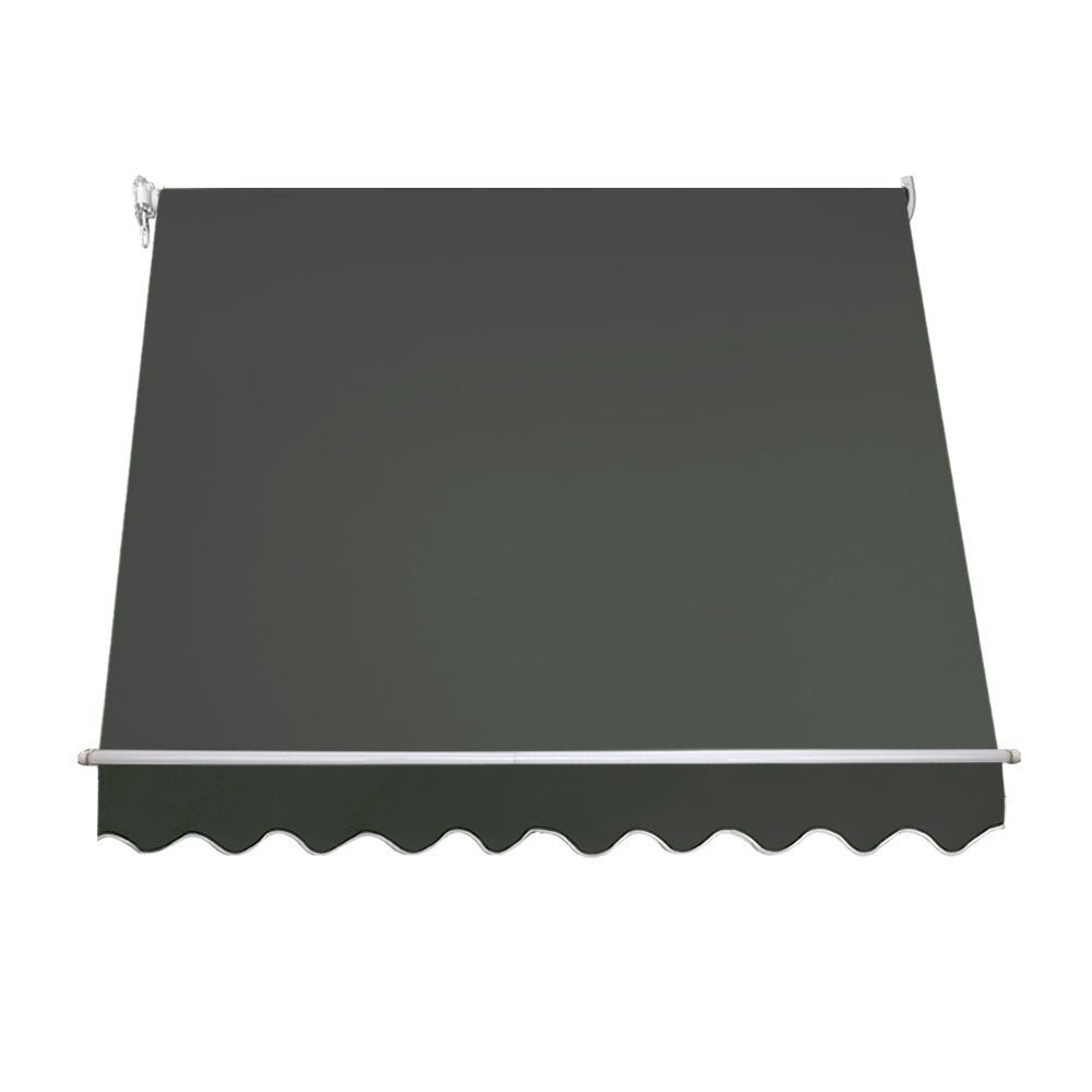 Window Fixed Pivot Arm Awning Outdoor Blinds Retractable Patio 2.4X2.1M - Home & Garden > Shading - Rivercity House & Home Co. (ABN 18 642 972 209) - Affordable Modern Furniture Australia