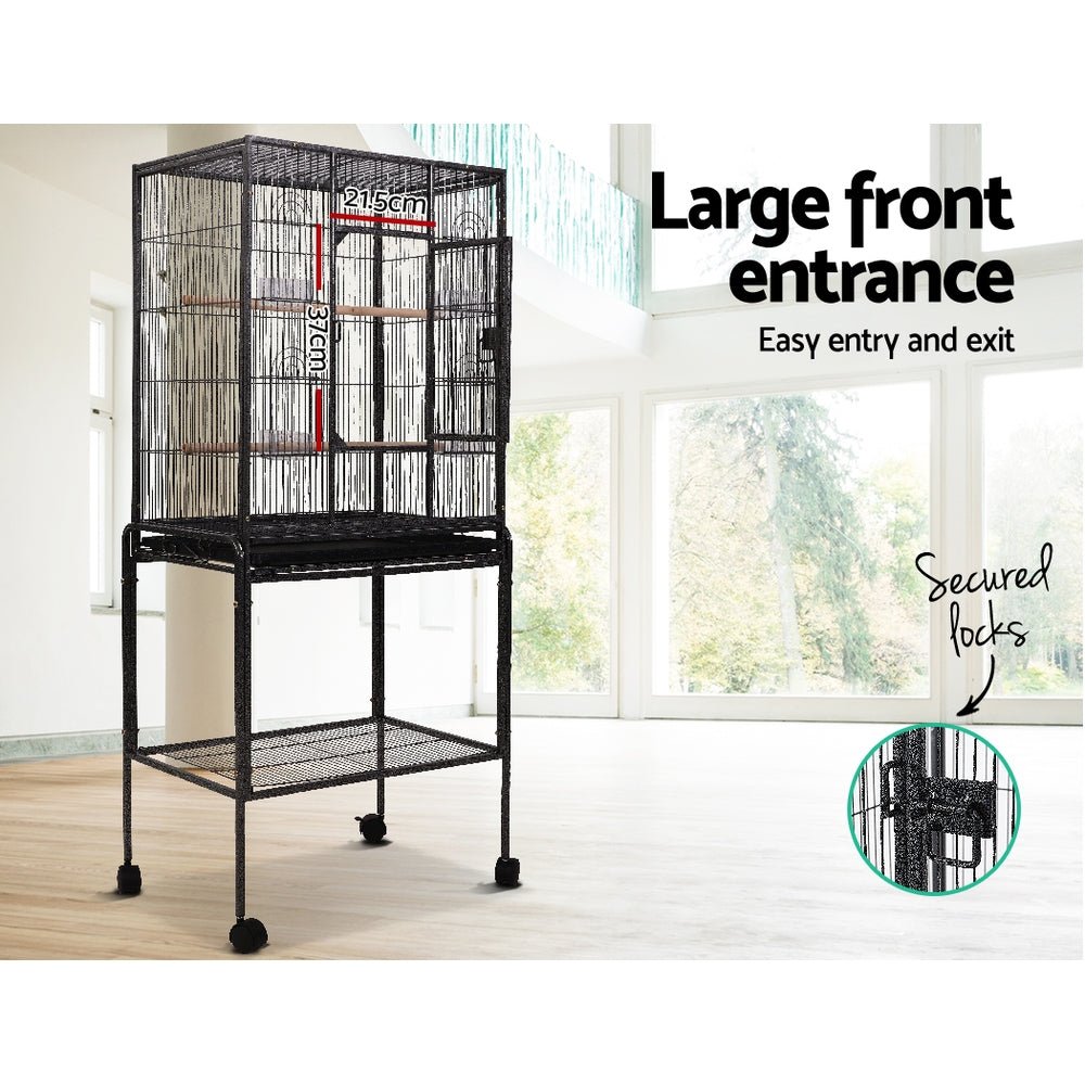 Bird Cage Pet Cages Aviary 144CM Large Travel Stand Budgie Parrot Toys - Pet Care > Bird - Rivercity House & Home Co. (ABN 18 642 972 209) - Affordable Modern Furniture Australia