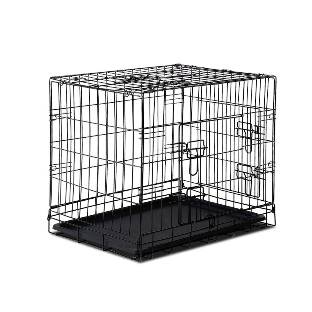 Dog Cage 24inch Pet Cage - Black - Pet Care > Dog Supplies - Rivercity House & Home Co. (ABN 18 642 972 209) - Affordable Modern Furniture Australia