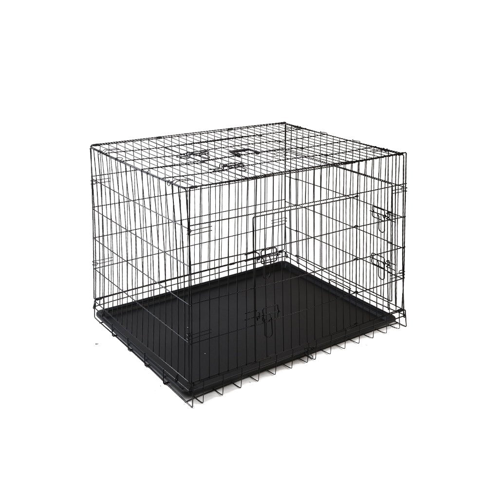 Dog Cage 48inch Pet Cage - Black - Pet Care > Dog Supplies - Rivercity House & Home Co. (ABN 18 642 972 209) - Affordable Modern Furniture Australia