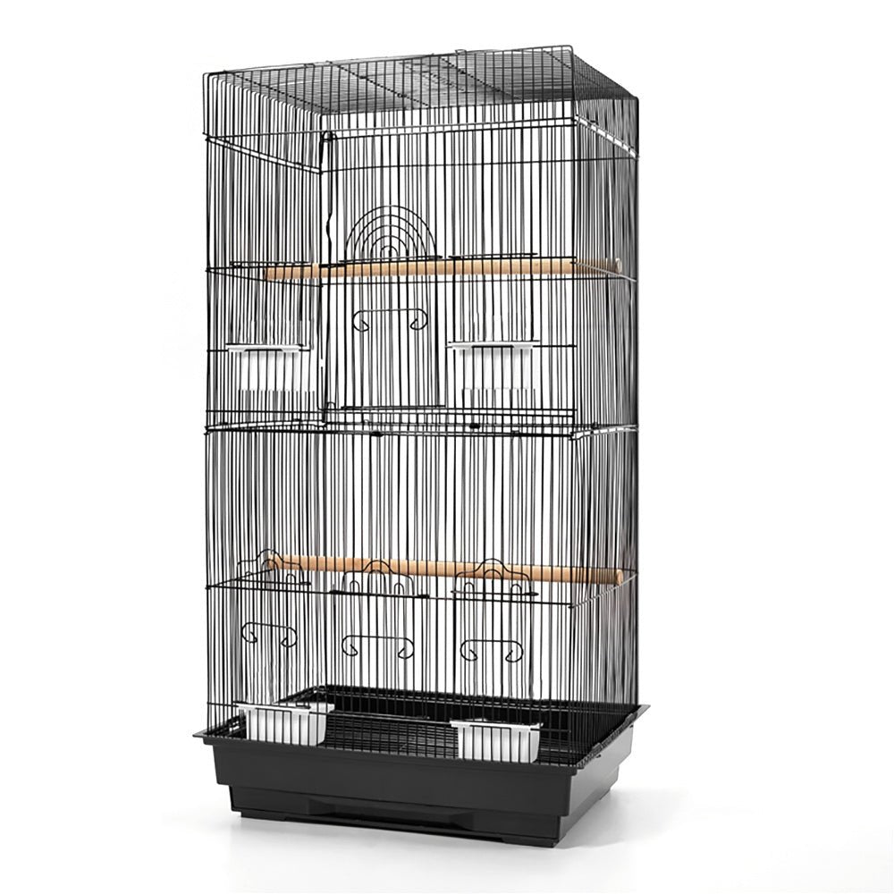 Medium Bird Cage with Perch - Black - Pet Care > Bird - Rivercity House & Home Co. (ABN 18 642 972 209) - Affordable Modern Furniture Australia