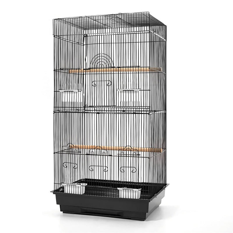 Medium Bird Cage with Perch - Black - Pet Care > Bird - Rivercity House & Home Co. (ABN 18 642 972 209) - Affordable Modern Furniture Australia