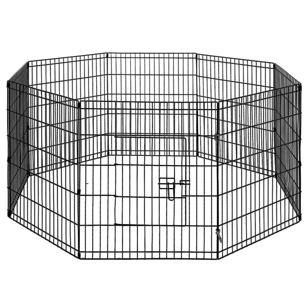 Pet Playpen Dog Playpen 30" 8 Panel Puppy Exercise Cage Enclosure Fence - Pet Care > Dog Supplies - Rivercity House & Home Co. (ABN 18 642 972 209) - Affordable Modern Furniture Australia