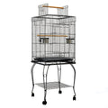 Large Bird Cage with Perch - Black