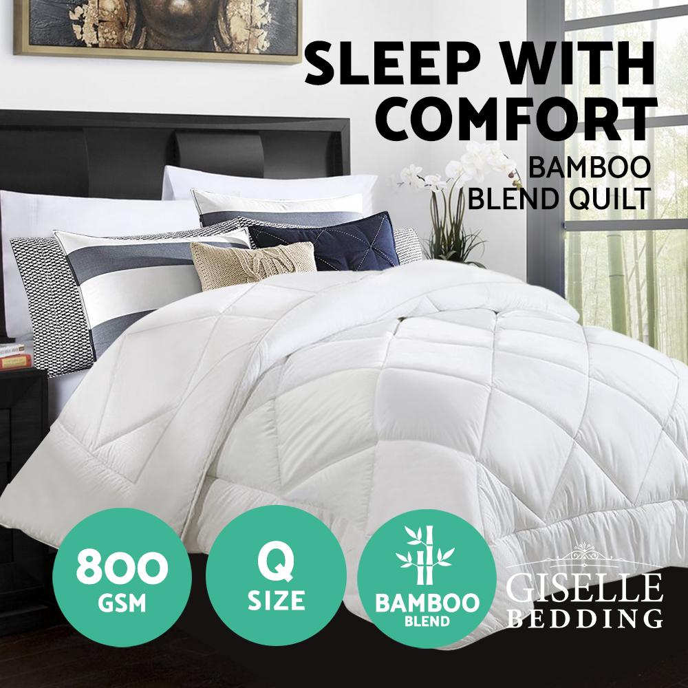 Microfibre Bamboo Quilt Duvet Doona Queen - Rivercity House & Home Co. (ABN 18 642 972 209) - Affordable Modern Furniture Australia