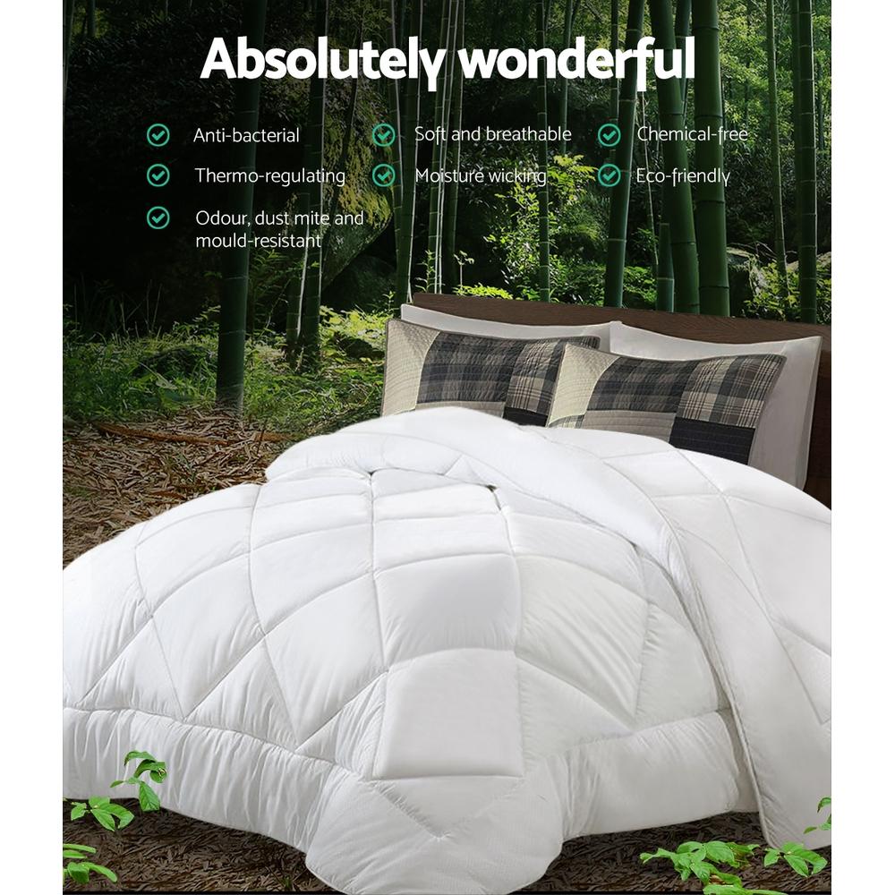 Microfibre Bamboo Quilt Duvet Doona Queen - Rivercity House & Home Co. (ABN 18 642 972 209) - Affordable Modern Furniture Australia