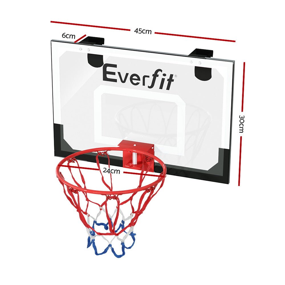 Mini Basketball Hoop Door Wall Mounted Kids Sport Backboard Indoor Black - Sports & Fitness > Basketball & Accessories - Rivercity House & Home Co. (ABN 18 642 972 209) - Affordable Modern Furniture Australia