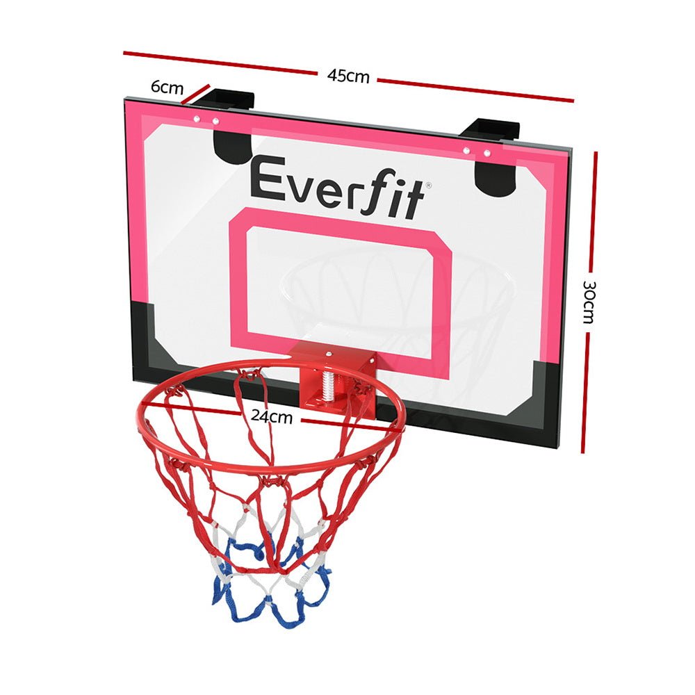 Mini Basketball Hoop Door Wall Mounted Kids Sports Backboard Indoor Red - Sports & Fitness > Basketball & Accessories - Rivercity House & Home Co. (ABN 18 642 972 209) - Affordable Modern Furniture Australia