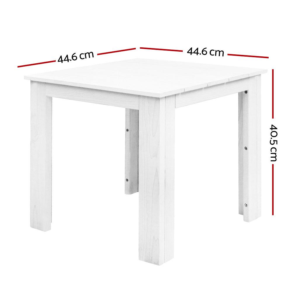 Outdoor Side Beach Table - White - Rivercity House & Home Co. (ABN 18 642 972 209) - Affordable Modern Furniture Australia