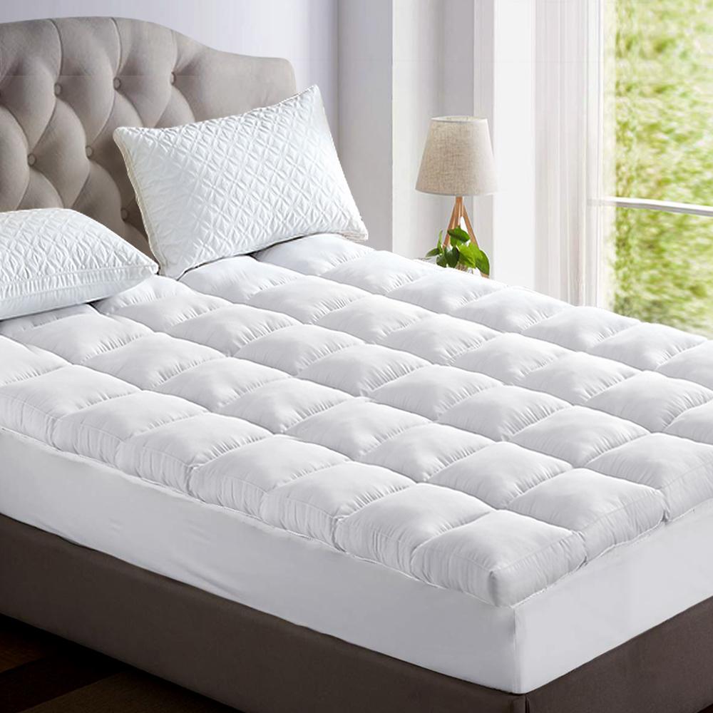 Queen Mattress Topper Bamboo Fibre Pillowtop Protector - Rivercity House & Home Co. (ABN 18 642 972 209) - Affordable Modern Furniture Australia