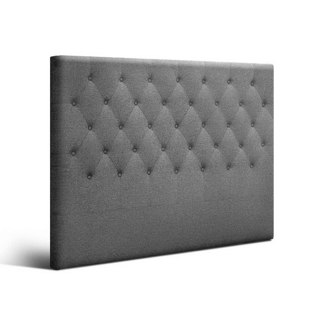 Queen Size | Cappi Bed Headboard (Grey) - Rivercity House & Home Co. (ABN 18 642 972 209) - Affordable Modern Furniture Australia