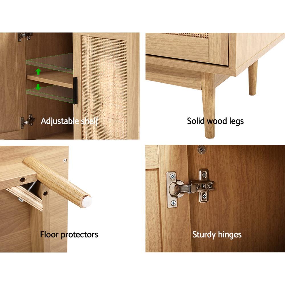 Rattan Living Package | 180CM TV Cabinet, Console Table with Drawers & Buffet Sideboard Cabinet - Furniture > Bedroom - Rivercity House & Home Co. (ABN 18 642 972 209) - Affordable Modern Furniture Australia