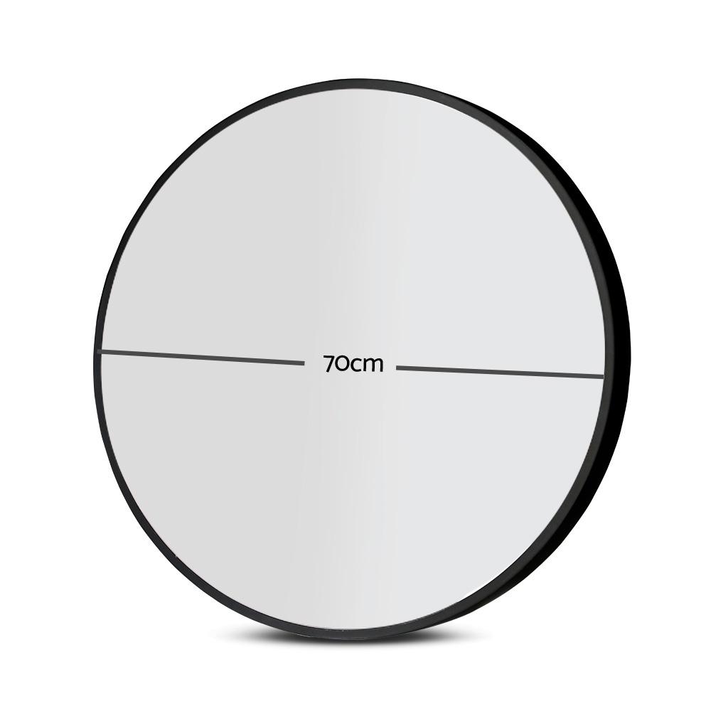 Round Wall Mirror 70cm Makeup Bathroom Mirror Frameless - Rivercity House & Home Co. (ABN 18 642 972 209) - Affordable Modern Furniture Australia