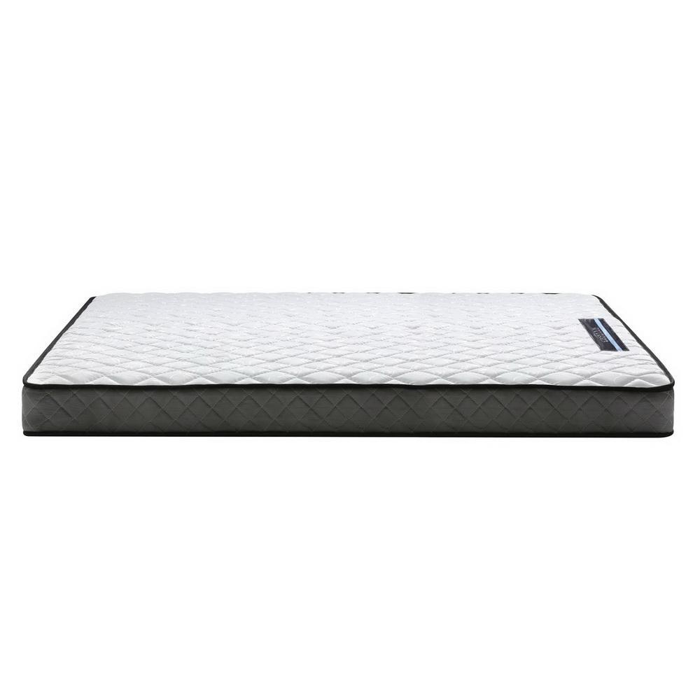 Single Package | Ted Metal Bed & Alzbeta Bonnell Spring Mattress (Medium Firm) - Furniture > Bedroom - Rivercity House & Home Co. (ABN 18 642 972 209) - Affordable Modern Furniture Australia
