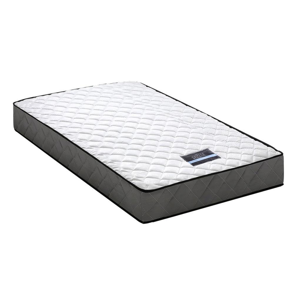 Single Package | Ted Metal Bed & Alzbeta Bonnell Spring Mattress (Medium Firm) - Furniture > Bedroom - Rivercity House & Home Co. (ABN 18 642 972 209) - Affordable Modern Furniture Australia
