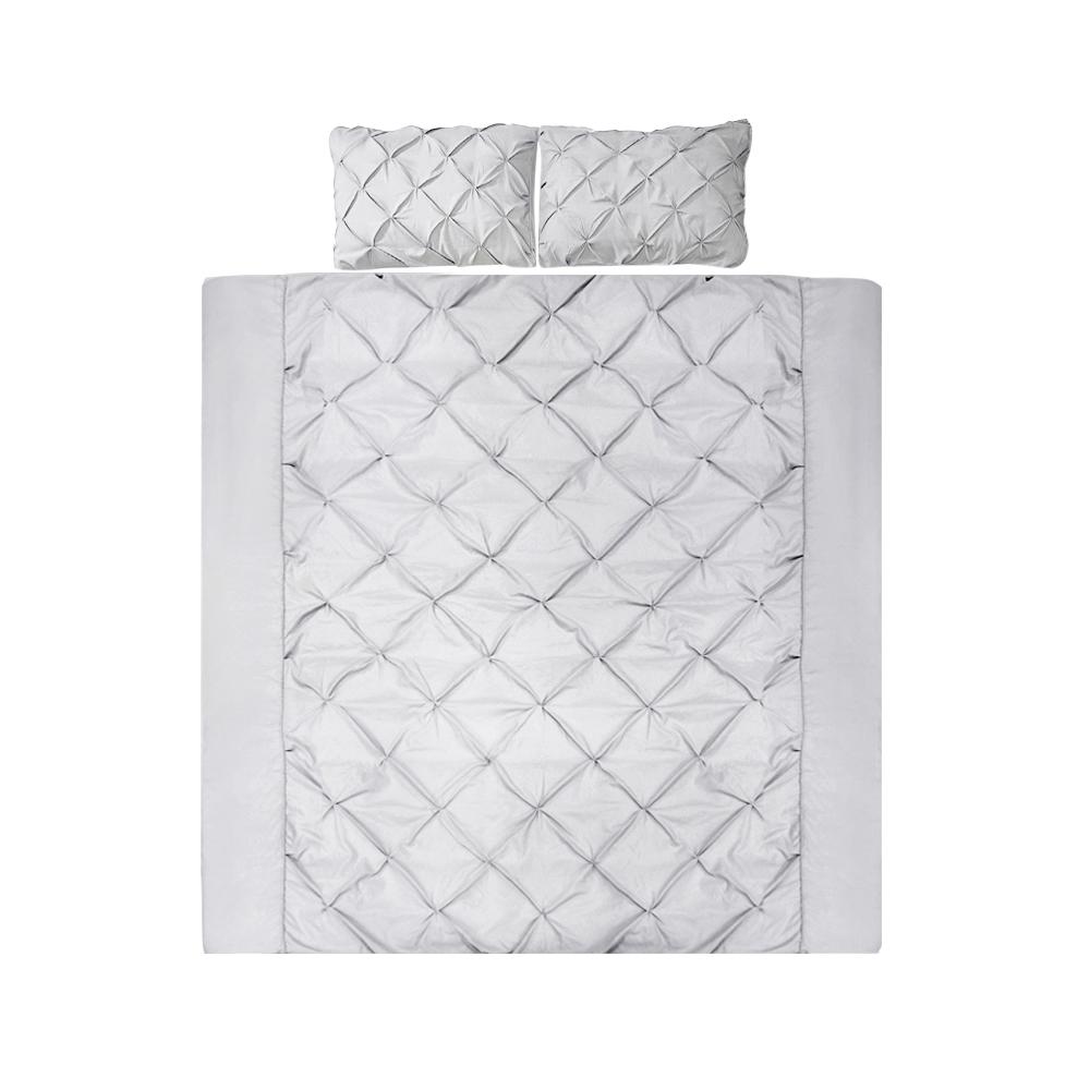 Super King Size Quilt Cover Set - Grey - Rivercity House & Home Co. (ABN 18 642 972 209) - Affordable Modern Furniture Australia