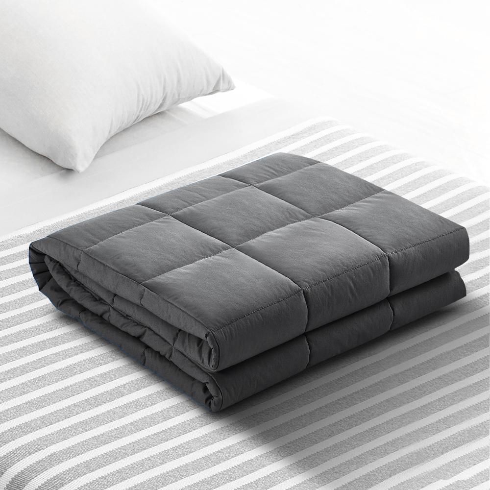 Weighted Calming Blanket 7KG Dark Grey - Rivercity House & Home Co. (ABN 18 642 972 209) - Affordable Modern Furniture Australia