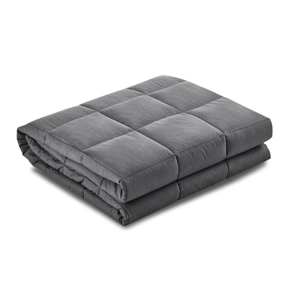 Weighted Calming Blanket 9KG Dark Grey - Rivercity House & Home Co. (ABN 18 642 972 209) - Affordable Modern Furniture Australia