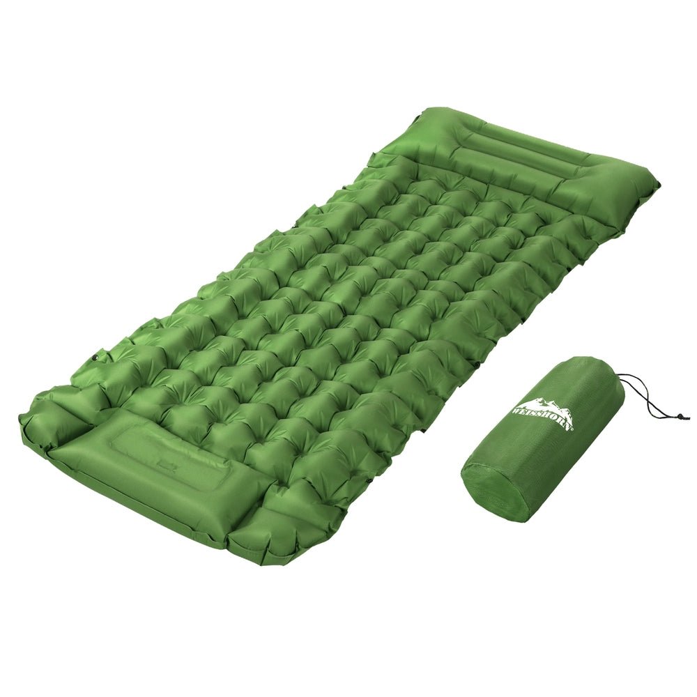 Self Inflating Mattress Camping Sleeping Mat Air Bed Pad Single Pillow - Outdoor > Camping - Rivercity House & Home Co. (ABN 18 642 972 209) - Affordable Modern Furniture Australia