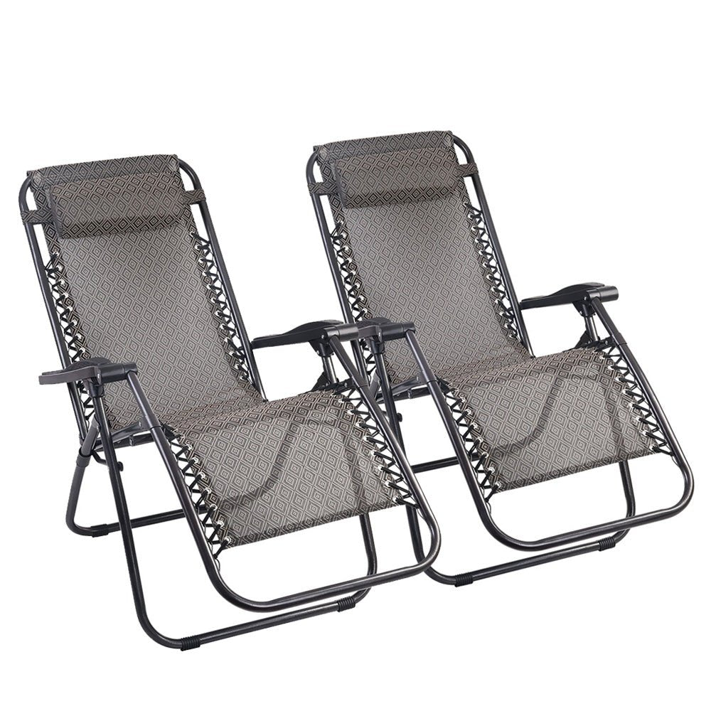 Zero Gravity Reclining Chairs (Twin Pack) - Furniture > Outdoor - Rivercity House & Home Co. (ABN 18 642 972 209) - Affordable Modern Furniture Australia
